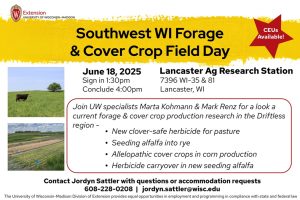 Forage & Cover Crop Field Day